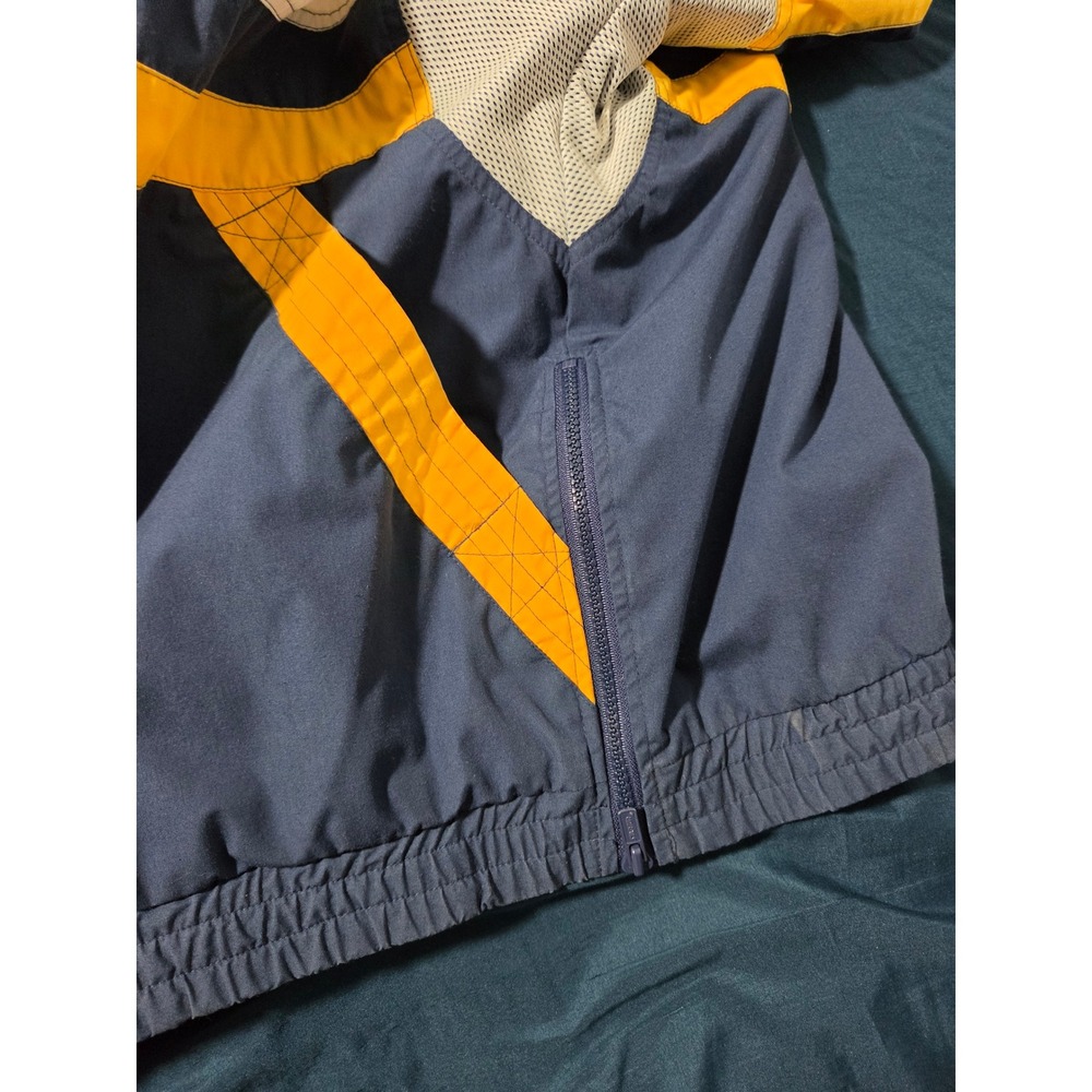 Vintage 1990s Starter Notre Dame Fighting Irish Windbreaker Jacket XL Navy Gold - Picture 6 of 7